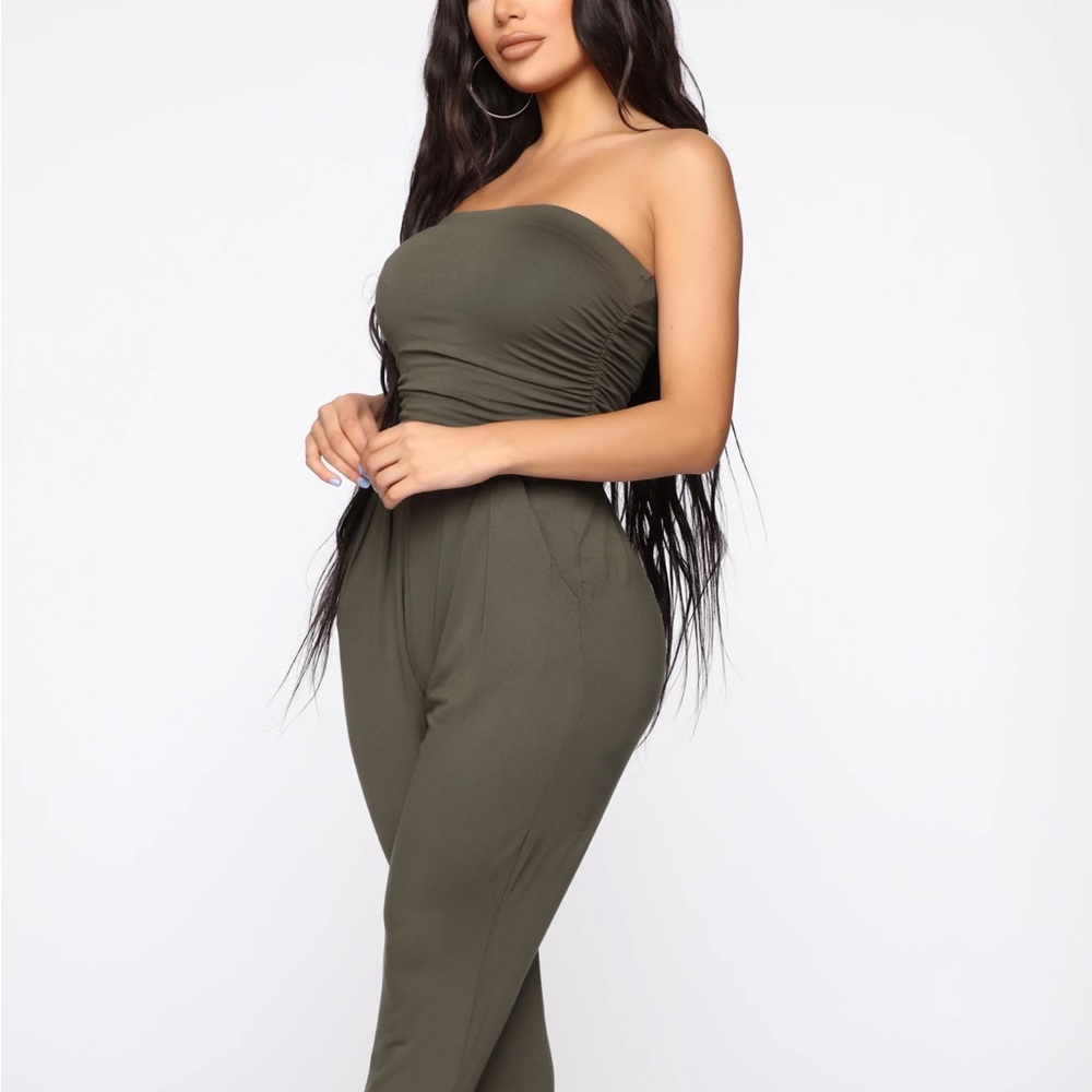 Olive Jumpsuit Fashion Nova